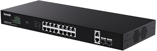 Tenda TEG1120P-16-150W Unmanaged PoE+ Switch με 18 Θύρες Ethernet και 2 SFP Θύρες