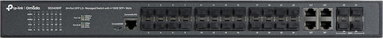 Tenda TEG1128P-24-410W Unmanaged PoE+ Switch with 26 Gigabit (1Gbps) Ethernet Ports and 2 SFP Ports