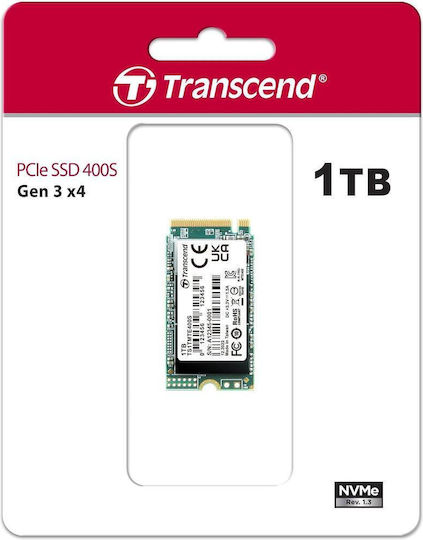 Transcend SSD 1TB τύπου M.2 με σύνδεση PCI Express 3.0 TS1TMTE400S