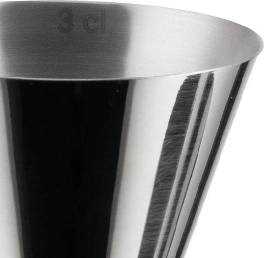 Alessi Μονή Μεζούρα Ποτών με Χωρητικότητα 15/60ml Silver
