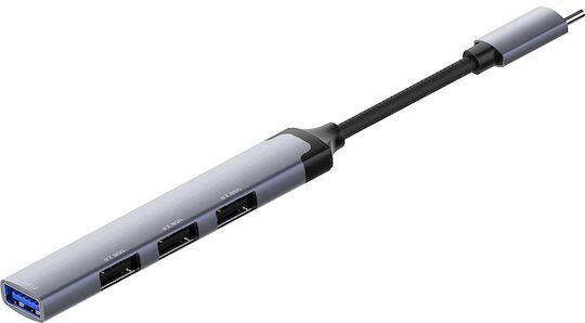 ColorWay USB-Hub 3 Anschlüsse USB 2.0 mit USB-A Anschluss Silber