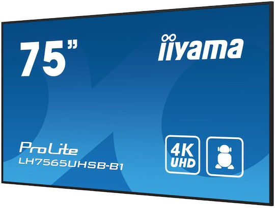 Iiyama LH7565UHSB-B1 Public Display LCD IPS 4K UHD 75"