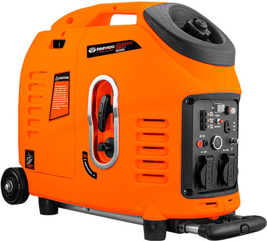 Daewoo Αθόρυβη Γεννήτρια Βαλιτσάκι Inverter Βενζίνης Τετράχρονη με Χειροκίνητη Μίζα και Μέγιστη Ισχύ 3kVA