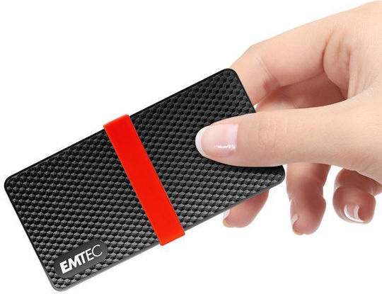 Emtec X200 Преносим USB-C 3.2 / 3.1 Външен SSD 1TB 2.5" Червен