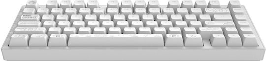 Dark Project ALU81A Ασύρματο Gaming Μηχανικό Πληκτρολόγιο 75% με RGB φωτισμό (Αγγλικό UK) Λευκό