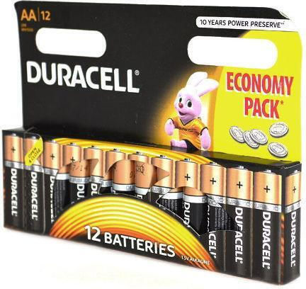 Duracell Αλκαλικές Μπαταρίες AA 1.5V 12τμχ