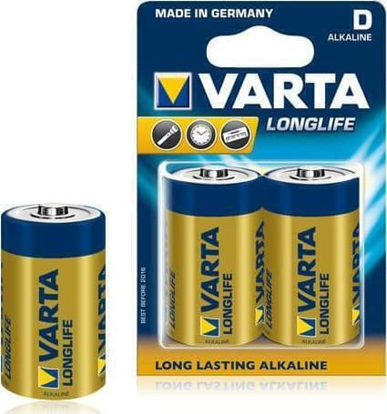 Varta Longlife Αλκαλικές Μπαταρίες D 1.5V 2τμχ