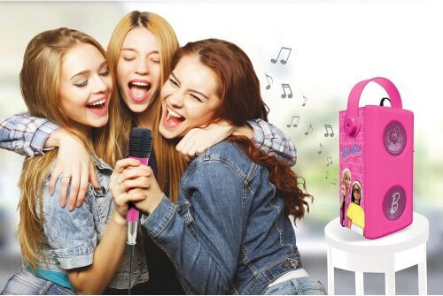 Lexibook Ηχείο Karaoke με Ενσύρματo Μικρόφωνο και Εφέ Φωτισμού BTP185BBZ Πολύχρωμο
