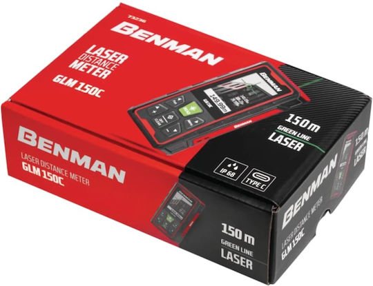 Benman Μέτρο Laser GLM-150 με Εύρος Μέτρησης 0.175m-150m