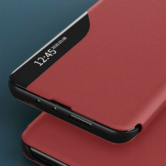 Techsuit Husa pentru Umschlag Rückseite Kunststoff / Leder Magnetisch Rot (Galaxy A30s)