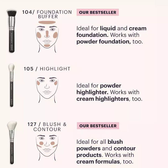 Zoeva Make-up Bürste aus Synthetischer Borste The Artists