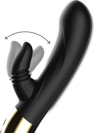 Ibiza Licking Rabbit Vibrator Δονητής Rabbit 20cm Black