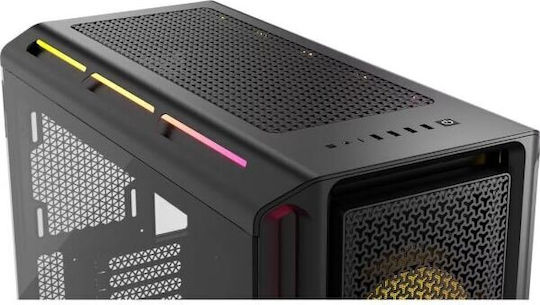 Corsair iCUE LINK 5000T LX RGB Gaming Midi Tower Κουτί Υπολογιστή με Πλαϊνό Παράθυρο Μαύρο