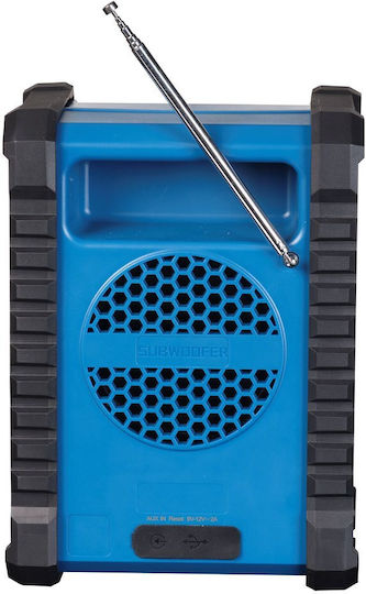 Denver WRB-60 Portable Radio Battery with Bluetooth Blue
