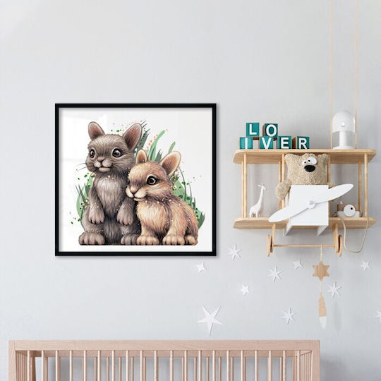 Walls Kids Wall Art Framed Bunny Little Ones