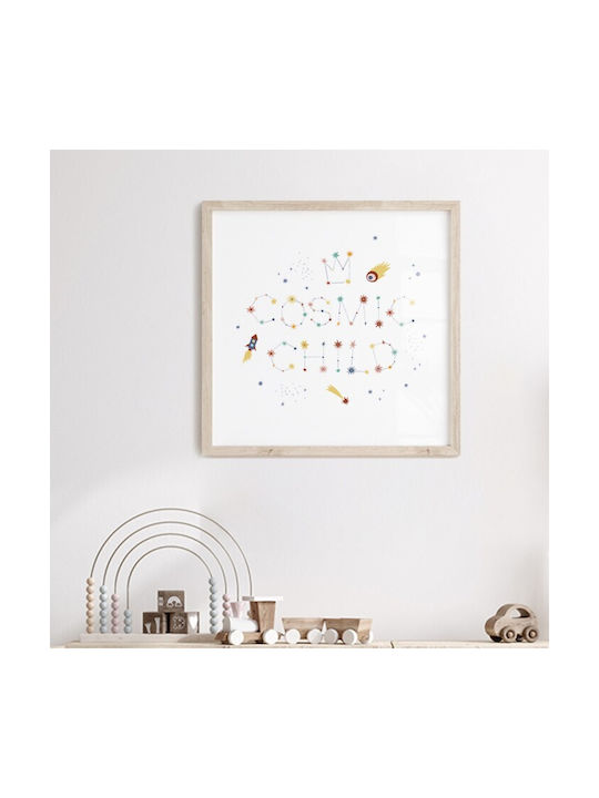 Walls Kids Framed Wall Painting Cosmic Child 30x30cm