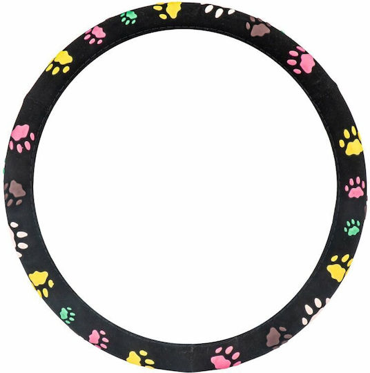 AMiO Car Steering Wheel Cover with Diameter 39cm Synthetic Multicolour