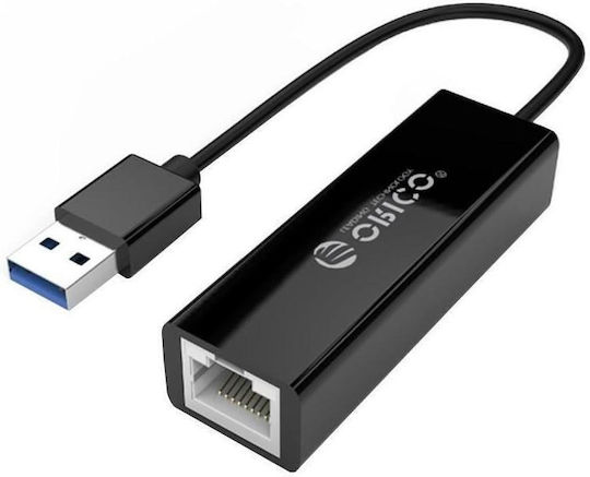 Orico UTJ-U3-BK Adaptor Rețea USB cu Conexiune Cablată Gigabit Ethernet