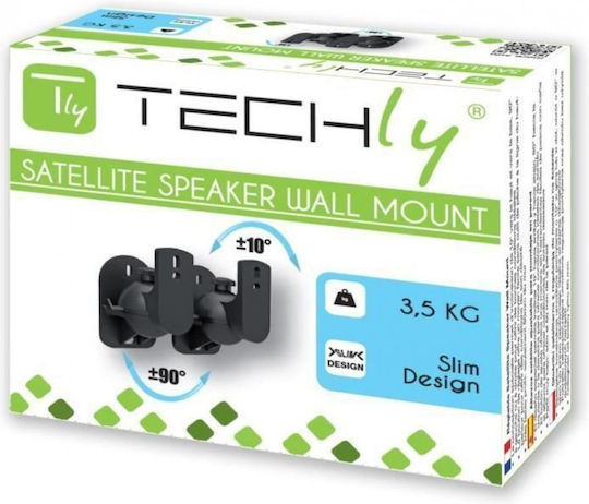Techly Speaker Stands in Black Color