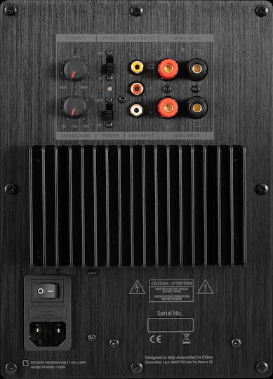 Dynavoice SUB-8 Αυτοενισχυόμενο Subwoofer με Ηχείο 8" 180W Μαύρο