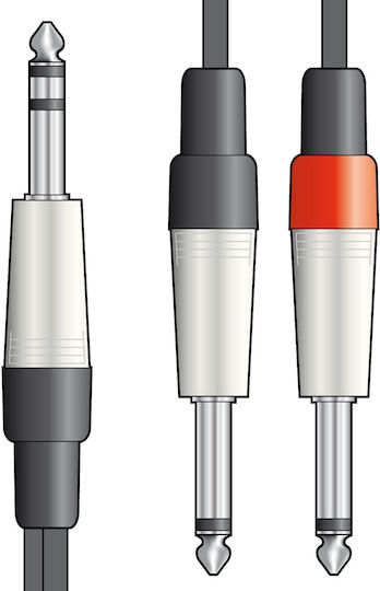 Chord Cable 6.3mm male - 6.3mm male 1.5m (S6J-2M6J150)