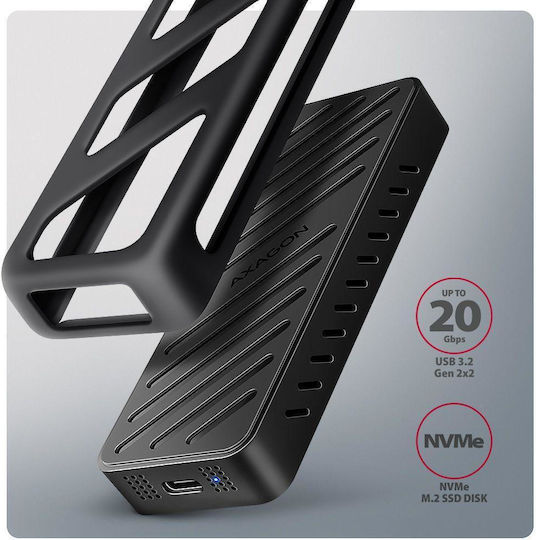 Axagon Θήκη για Σκληρό Δίσκο M.2 PCI Express με σύνδεση Type-C