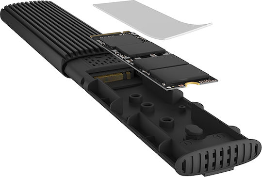 Icy Box Case for Hard Drive M.2 SATA III with Connection SATA / USB 3.1