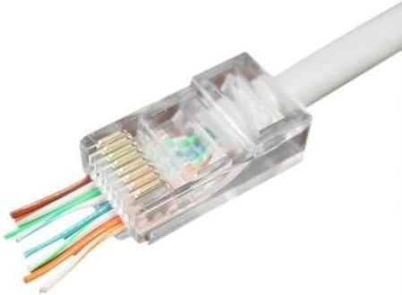Cablexpert Βύσμα RJ-45 male 100τμχ Διάφανο LC-PTU-01/100