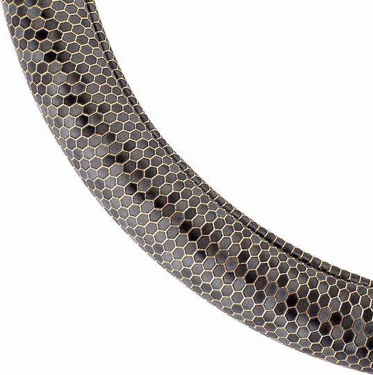 AMiO Car Steering Wheel Cover SWC-37 with Diameter 37-39cm Synthetic Gray
