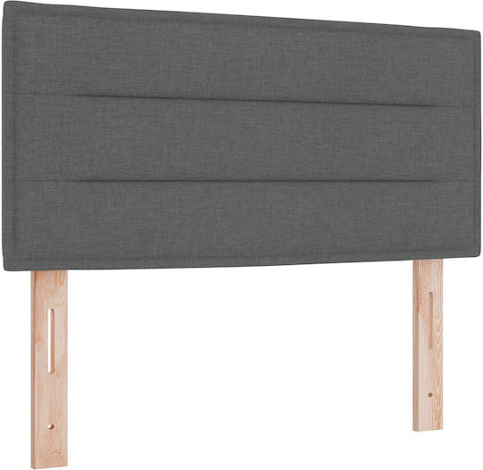 Κρεβάτι Μονό για Στρώμα 90x200cm Σκούρο Γκρι