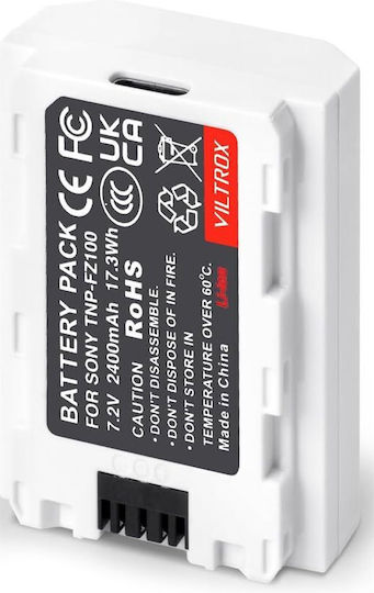 Viltrox Compatible Battery Sony Np-fz100 USB-C Charging Port