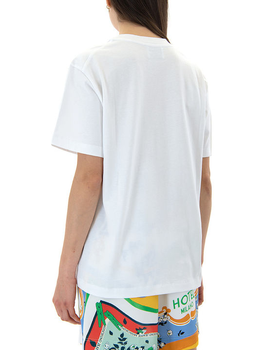 Moschino T-Shirt Λευκο- Πορτοκαλι