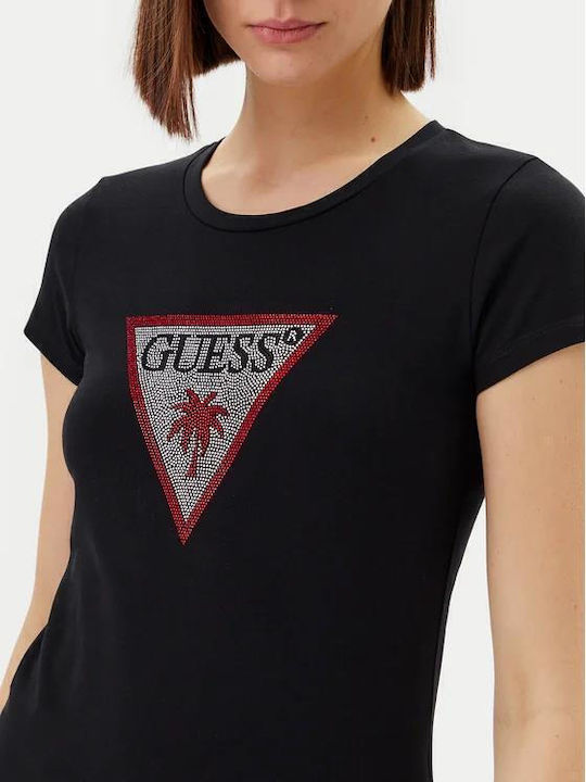 Women's Blouse Cotton Short Sleeve Jet Black
