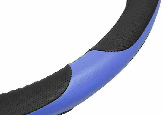 Compass Car Steering Wheel Cover Grip with Diameter 37-39cm Synthetic Blue
