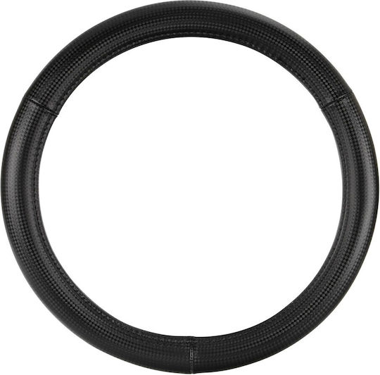 Lampa Car Steering Wheel Cover with Diameter 37-39cm made of Leatherette Black