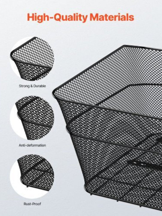 Vevor CKHXJSWZWNCB7AA7WV0 Bicycle Basket Orange