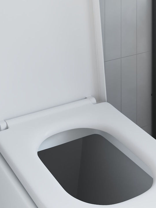 vidaXL Καπάκι Λεκάνης Soft Close Πλαστικό Λευκό