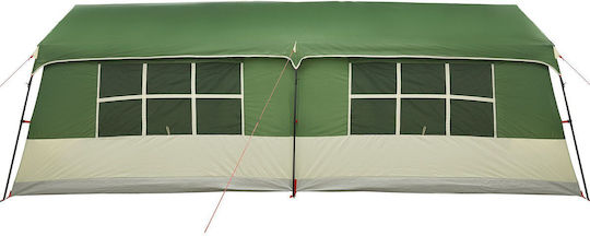 vidaXL Green Camping Tent for 12 People 622x295x238cm