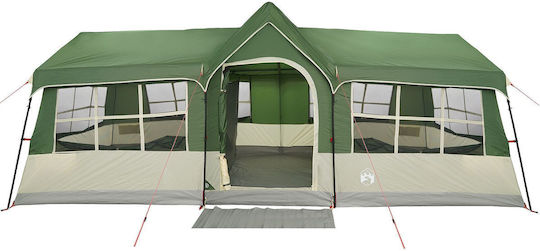 vidaXL Green Camping Tent for 12 People 622x295x238cm