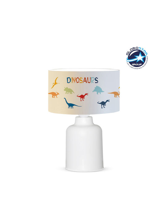 GloboStar Led Παιδικό Φωτιστικό Πορτατίφ Λευκό 24x24x32εκ.