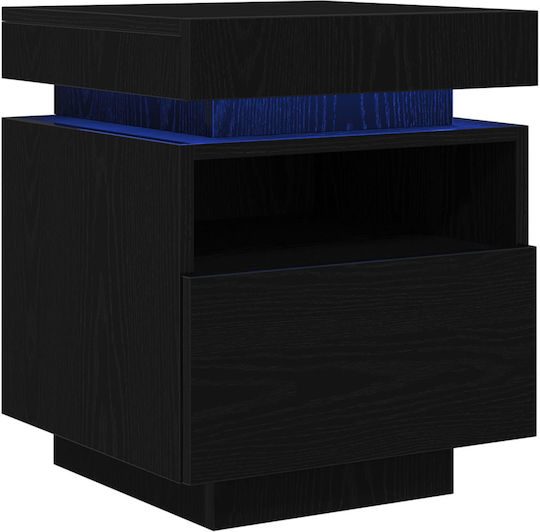 Noptieră Black oak 40x39x48.5cm