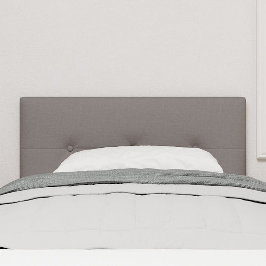 vidaXL Bett Kopfteil aus Stoff Taupe 100x7x88cm