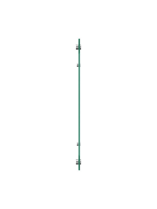vidaXL Rectangular Glass Back Dark Gray 110x40x0.6cm 42001310