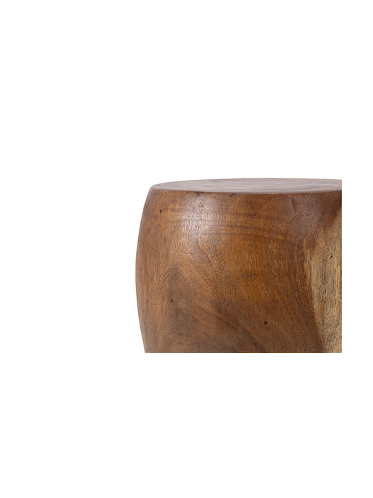 Stool For Living Room Wooden Nual Natural 42x42x54cm