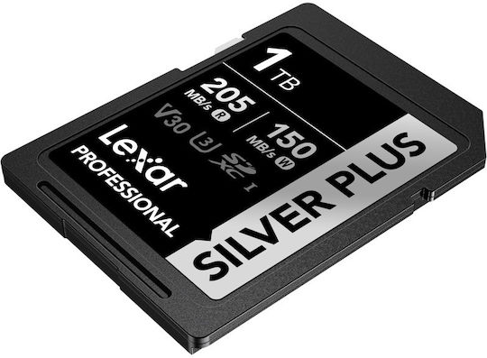 Lexar Professional Silver Plus 1066x Memory Card Lsdsipl001t-bnnng 1TB SDXC UHS-I U3 A2 V30