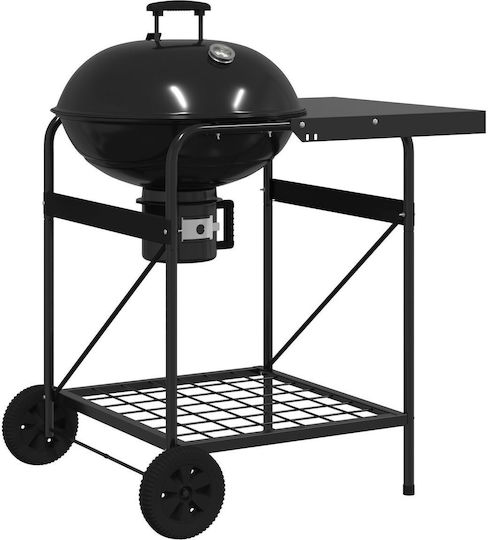 vidaXL Portable Charcoal Grill with Lid 113cmx96cm