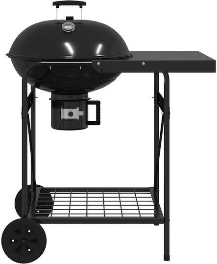 vidaXL Portable Charcoal Grill with Lid 113cmx96cm