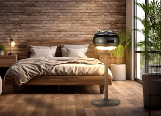 N'Oveen Pedestal Fan 20W With Remote Control Black