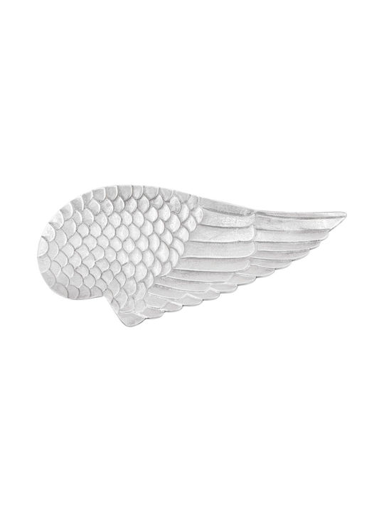 vidaXL Decorative Bowl Silver 40x18x4cm