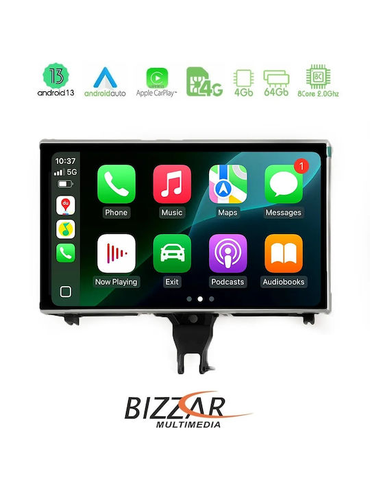 Bizzar Car Audio System for Audi A6 2016-2018 (Bluetooth/USB/AUX/WiFi/GPS/Apple-Carplay/Android-Auto/CD) with Touch Screen 4"